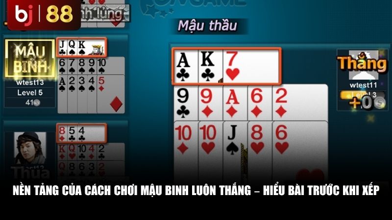 Nền tảng của cách chơi Mậu Binh luôn thắng – hiểu bài trước khi xếp
