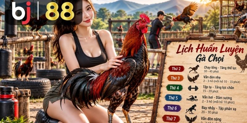 Lịch huấn luyện gà dễ theo dõi