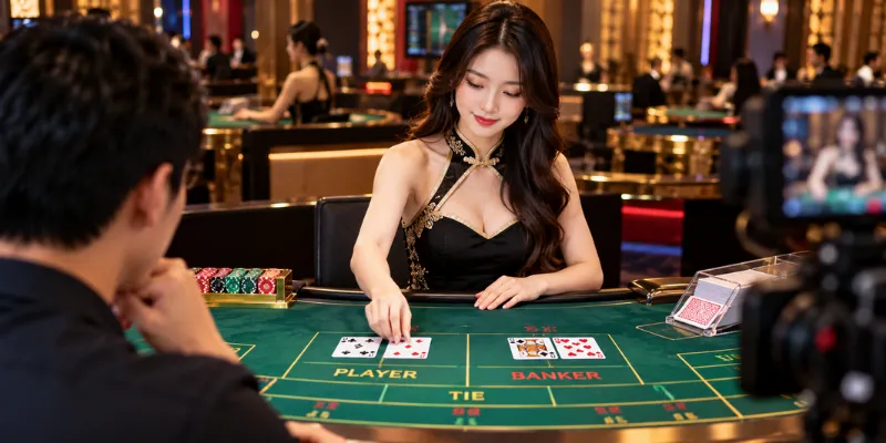 Không gian live casino trực tuyến